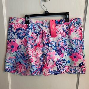 Lilly Pulitzer Colette Skort in Prosecco Pink size 16